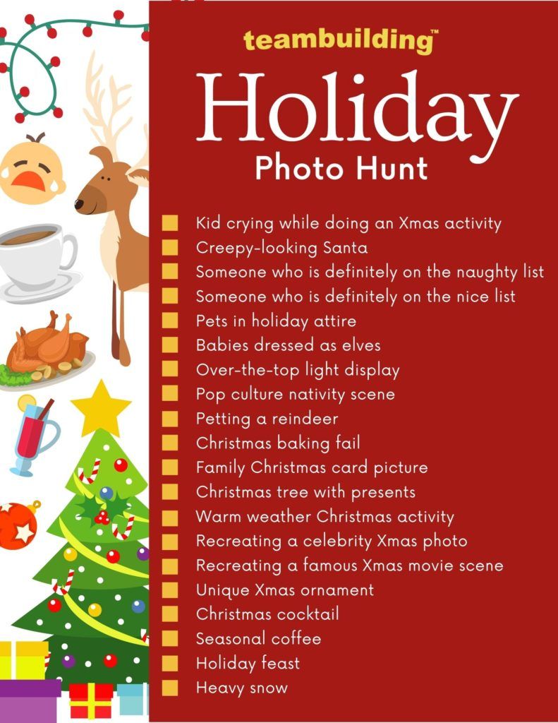 Holiday Photo Hunt template