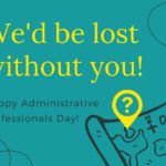We'd Be Lost without you admin day ecard