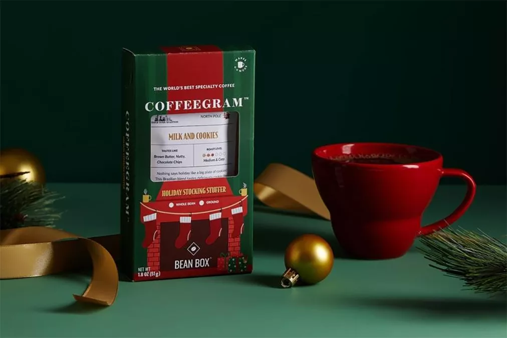 Bean Box Coffeegram Holiday Stocking Stuffer