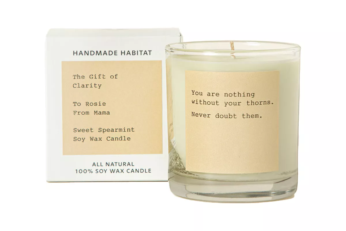 Uncommon Goods Custom Typewritten Note Candle