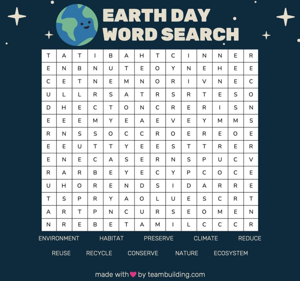 Earth Day Word Search