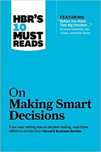 HBR On making smart decisions book cover