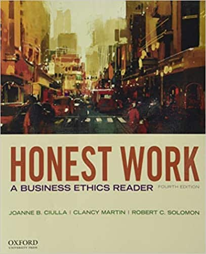Honest work book cover
