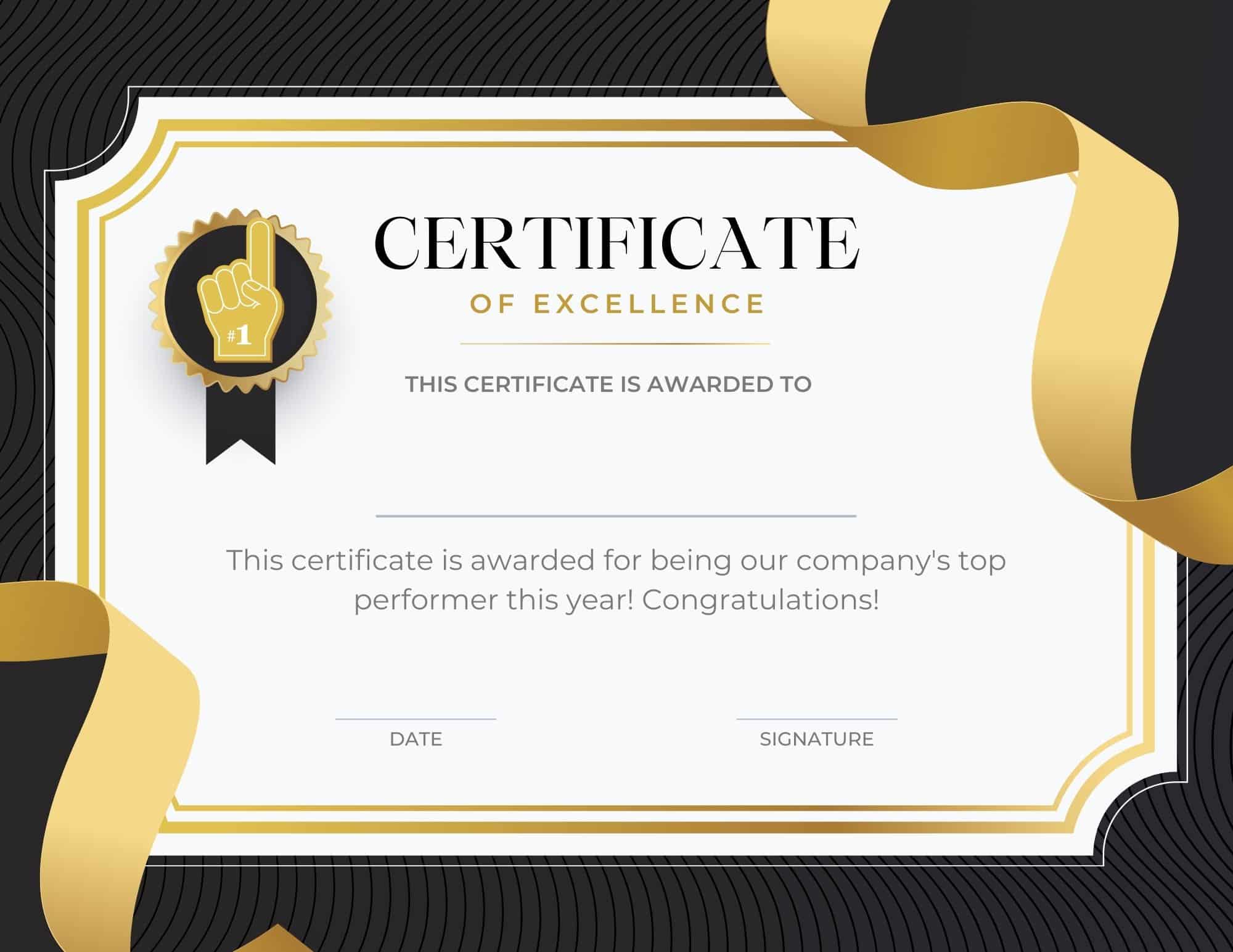 Online Award Certificate 1