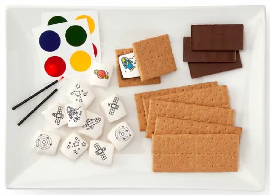smores kits with paintable marshmallows