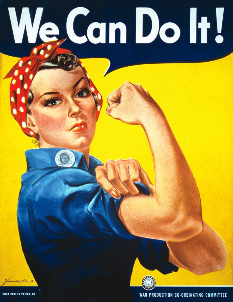 Rosie the Riveter We Can Do It Pose