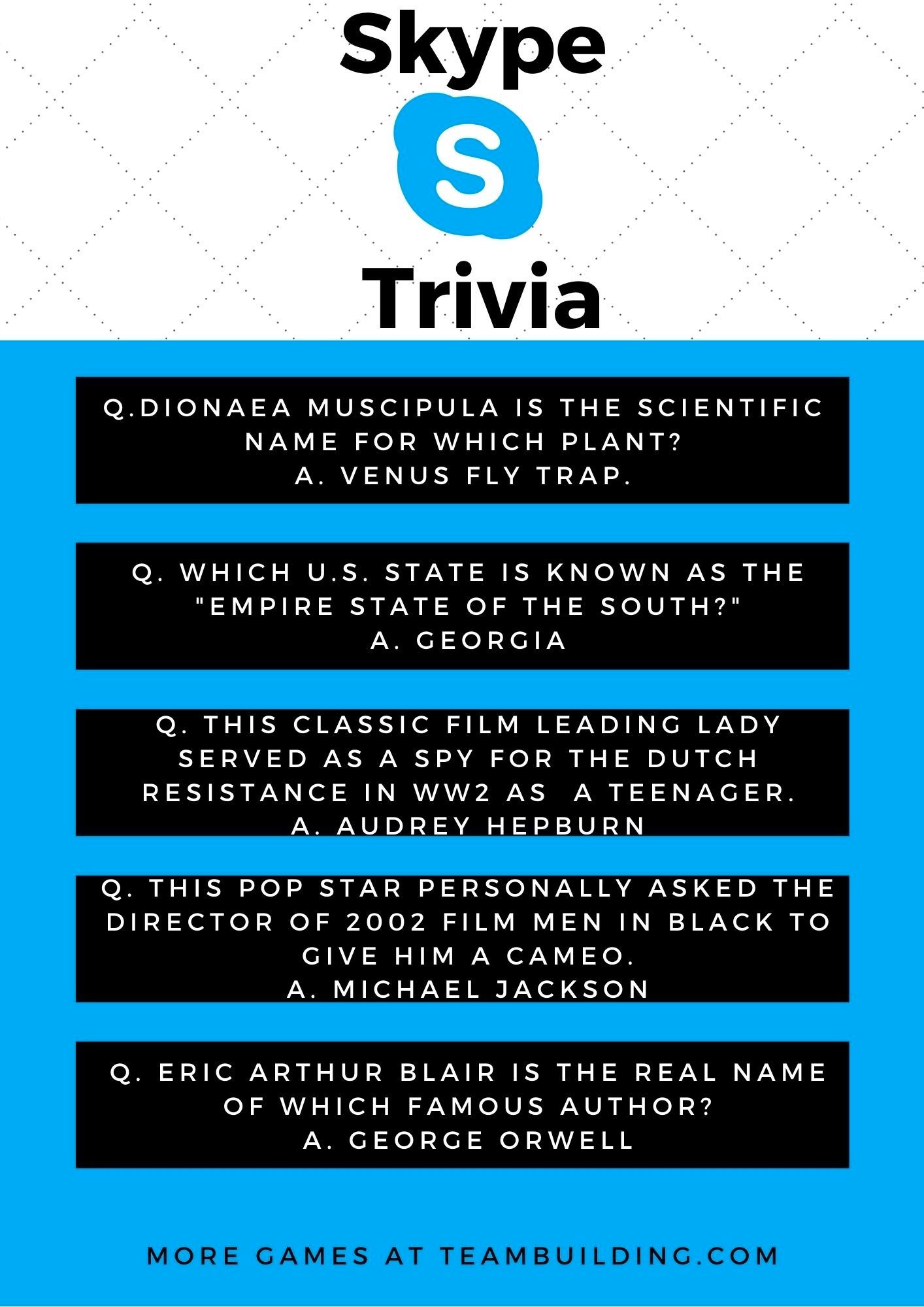 Skype Trivia Questions and Answers