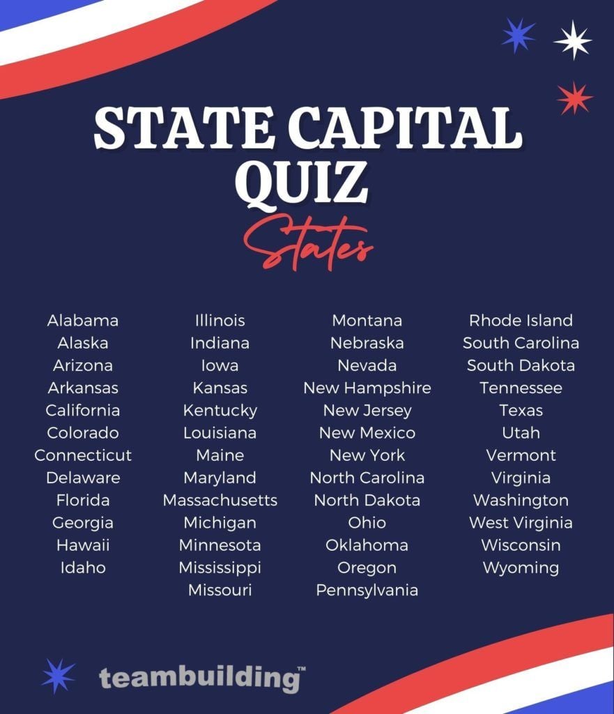 State capital quiz states