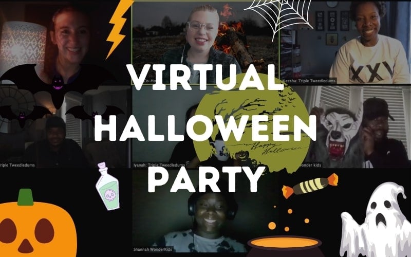 Virtual Halloween Party banner