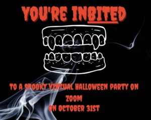 virtual Halloween party invitations