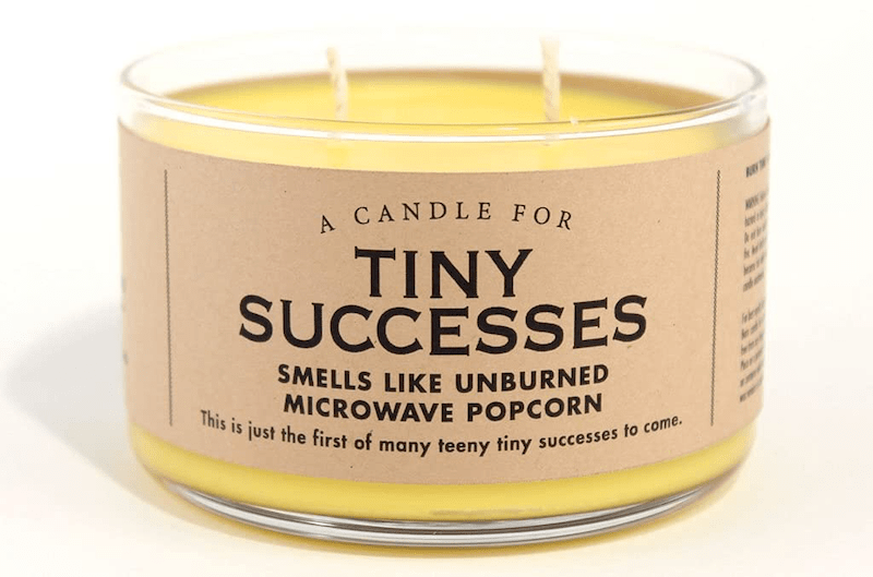 tiny successes candle